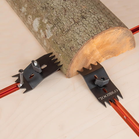 O'SKOOL heavy-duty slab dogs deliver reliable durability for large woodworking slabs