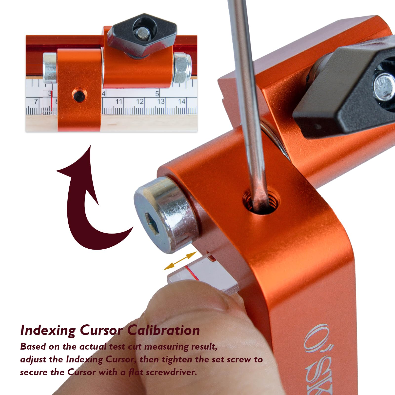 O'SKOOL adjustable flip arm enables quick changes for repetitive work.