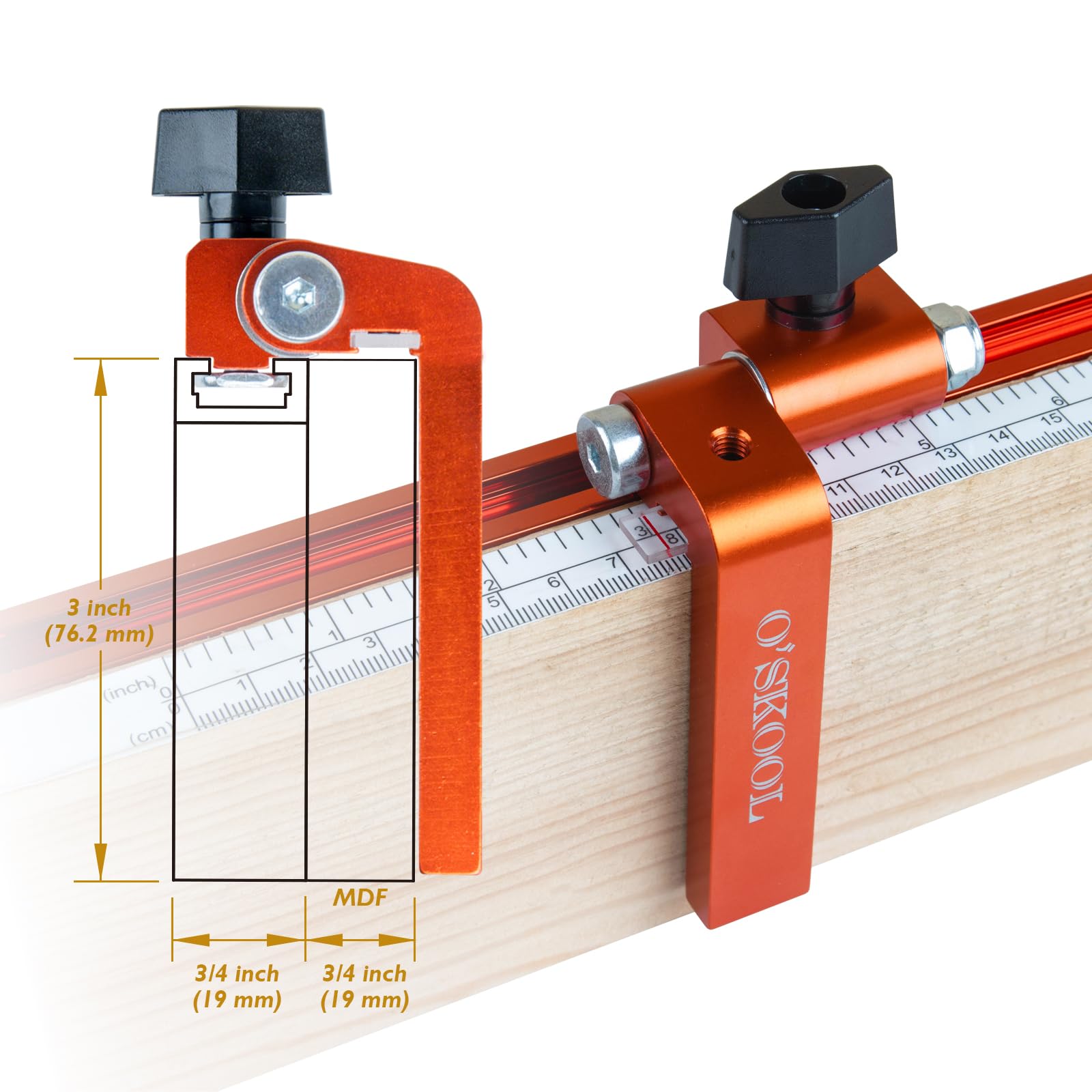 O'SKOOL crosscut sled fence setup improves fence accuracy on saws.