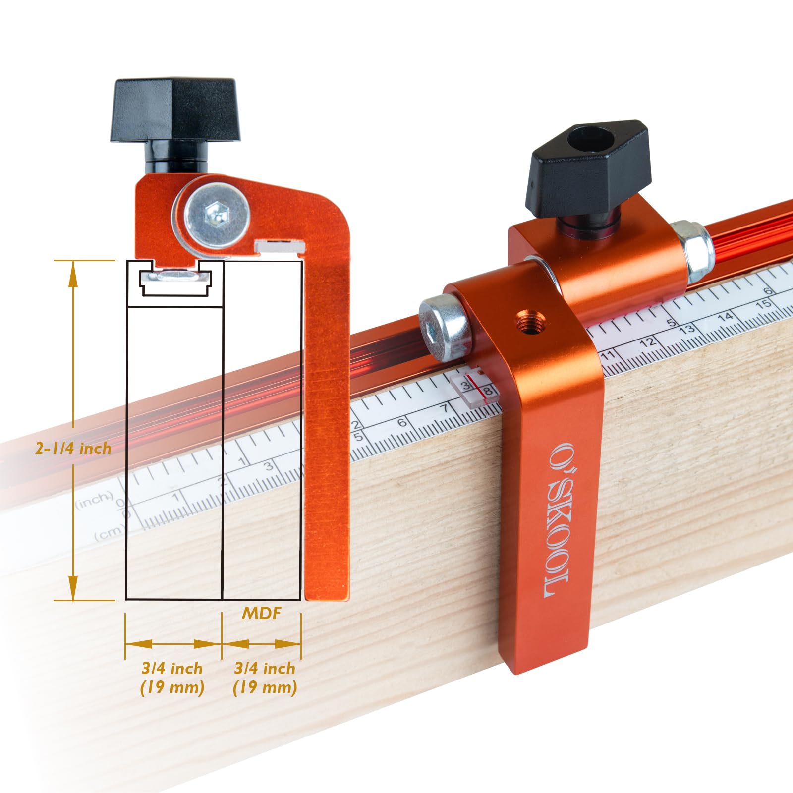 O'SKOOL TTK017 aluminum base providing sturdy tracking motion