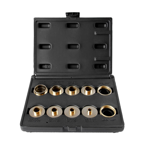 O'SKOOL two lock nuts secure bushings for repeatable, accurate cuts.