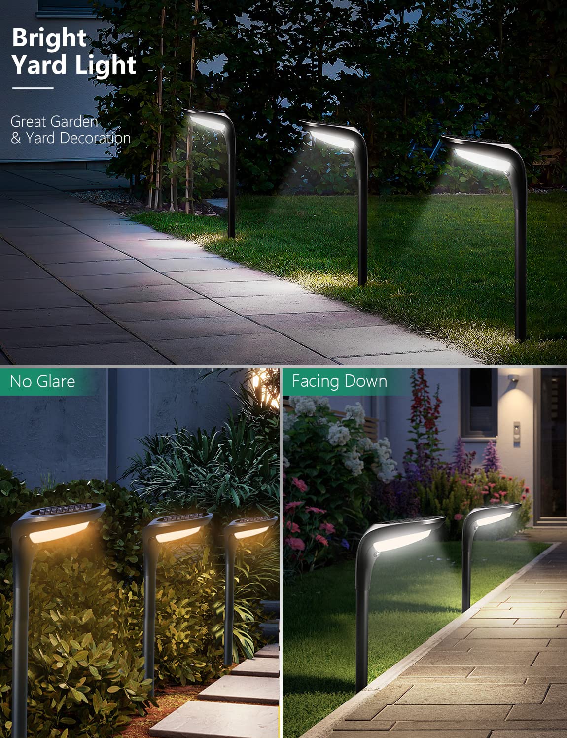 OSORD solar pathway light warm white mode creates cozy outdoor ambiance