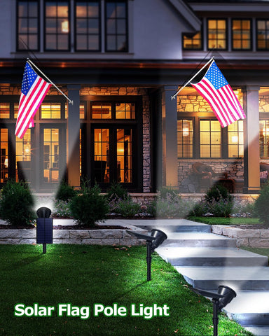 OSORD solar spot light with 180-degree light head adjustability for precise highlighting