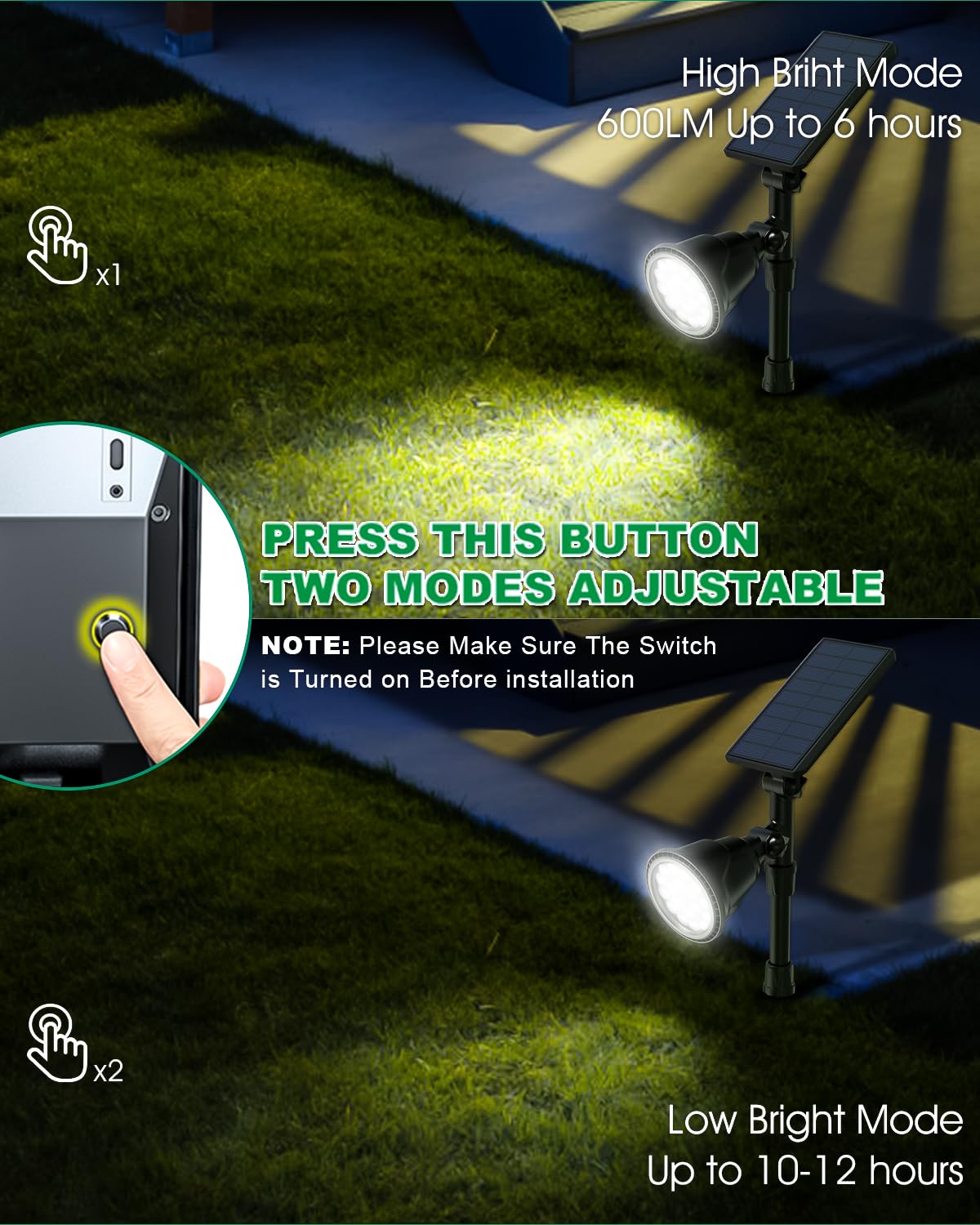 OSORD light highlighting a fence edge with bright beam