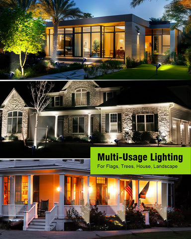 OSORD light highlights flag poles with reliable illumination