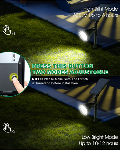 OSORD 2-in-1 tool-free installation simply stakes into ground