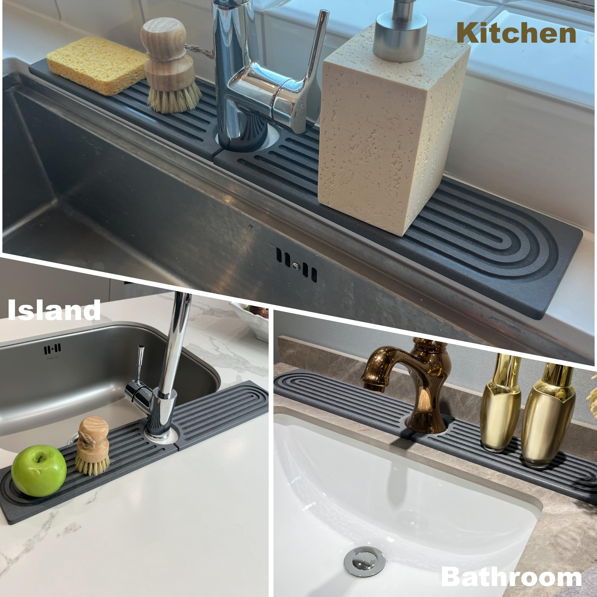 OSOVGO bar sink mat protects the bar area and speeds drying.