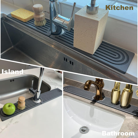 OSOVGO bar sink mat protects the bar area and speeds drying.