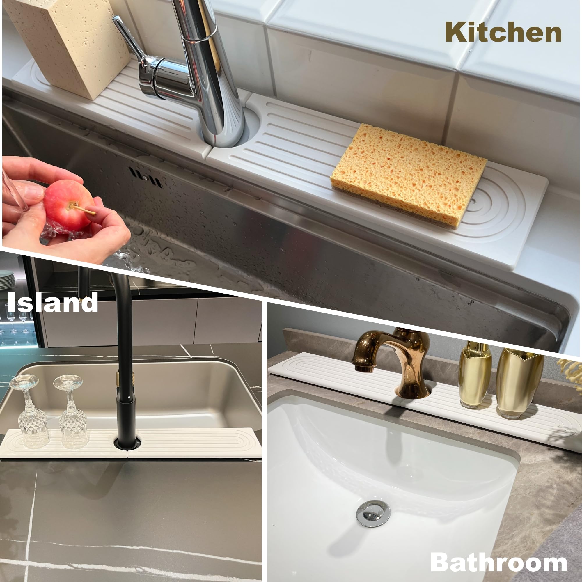 OSOVGO modern kitchen drying mat; stylish and functional.