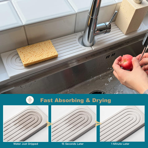 OSOVGO multi-use stone tray; ideal for kitchen and bathroom counters.