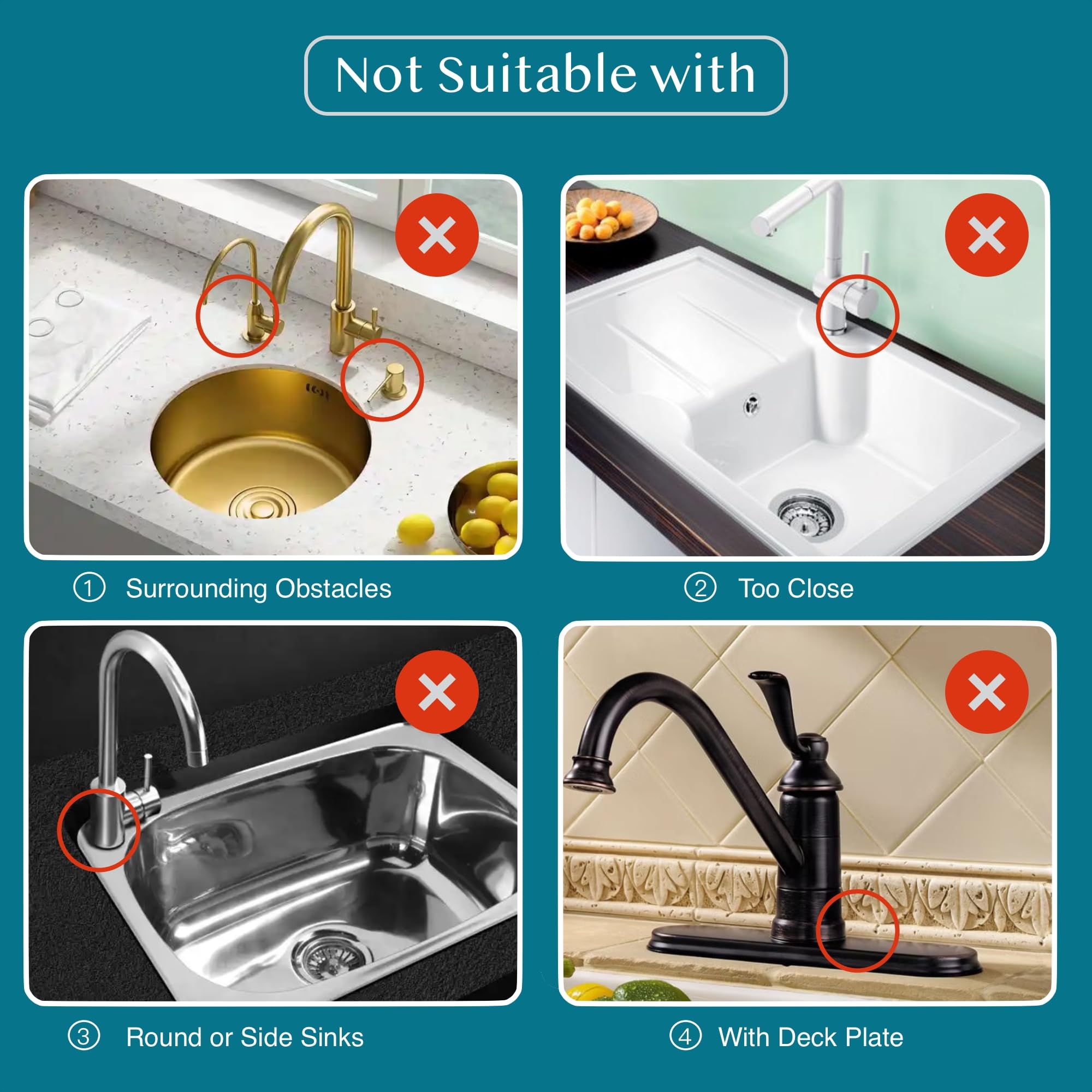 OSOVGO sink splash guard mat; protects surfaces during dishwashing.