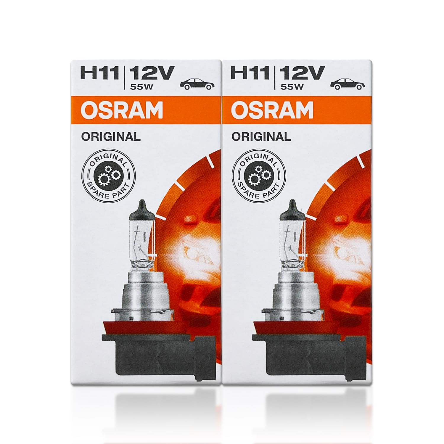 OSRAM H11 64211L+ PGJ19-2 base connector for easy replacement