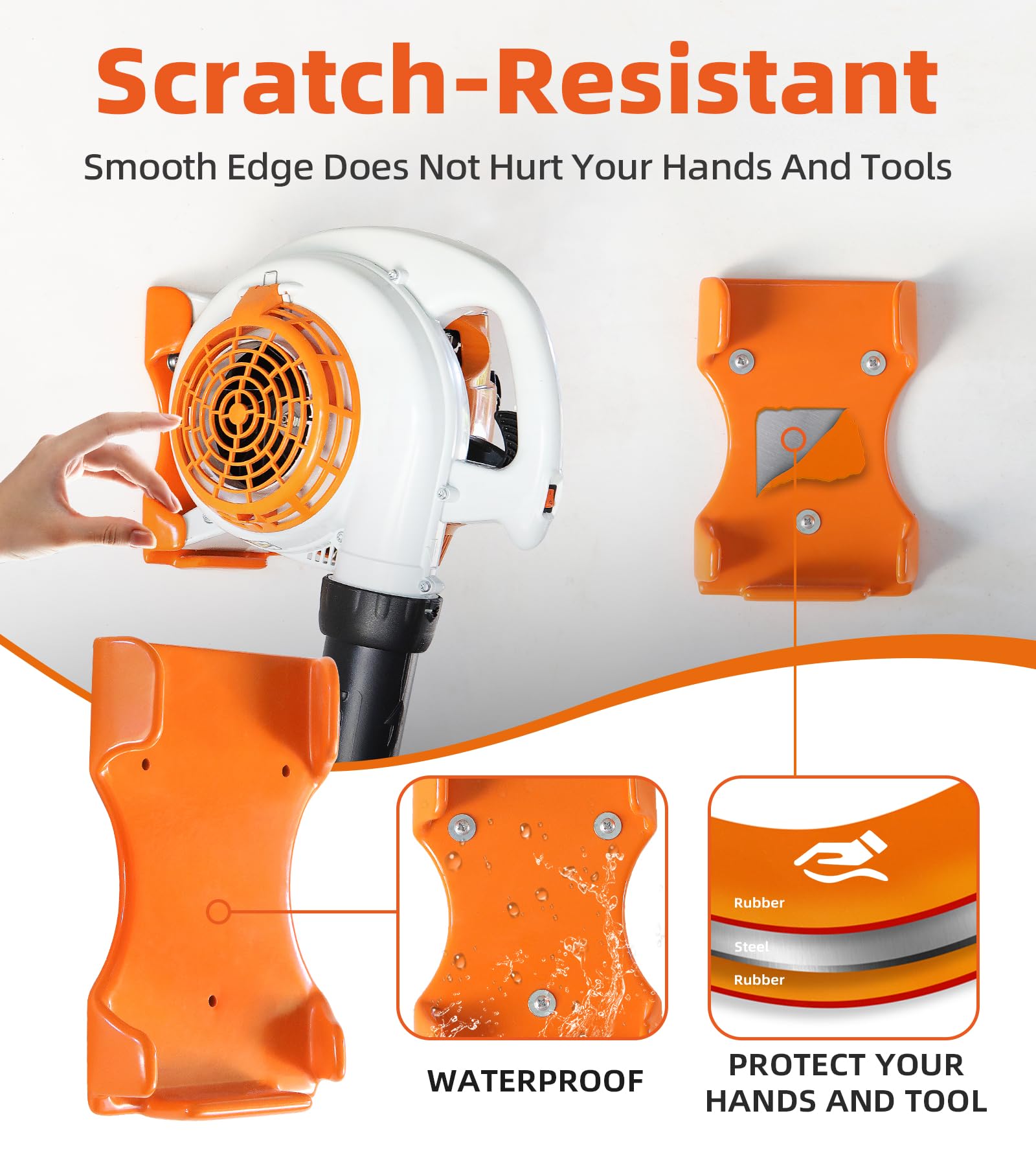 OSROENE SH-56 blower wall-hanger with rubber coating protects finish