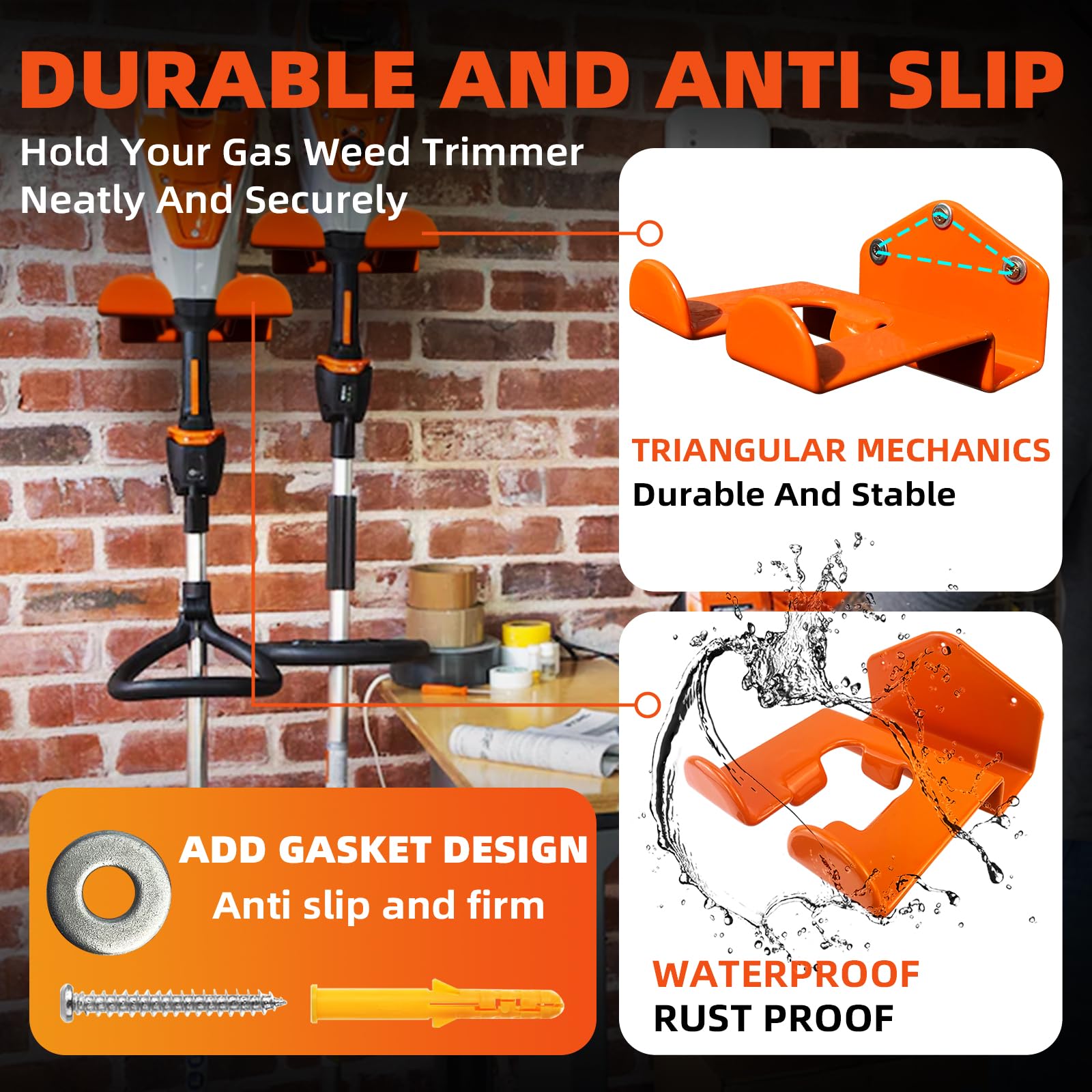 OSROENE Orange rubber surface protects tools while reducing wear