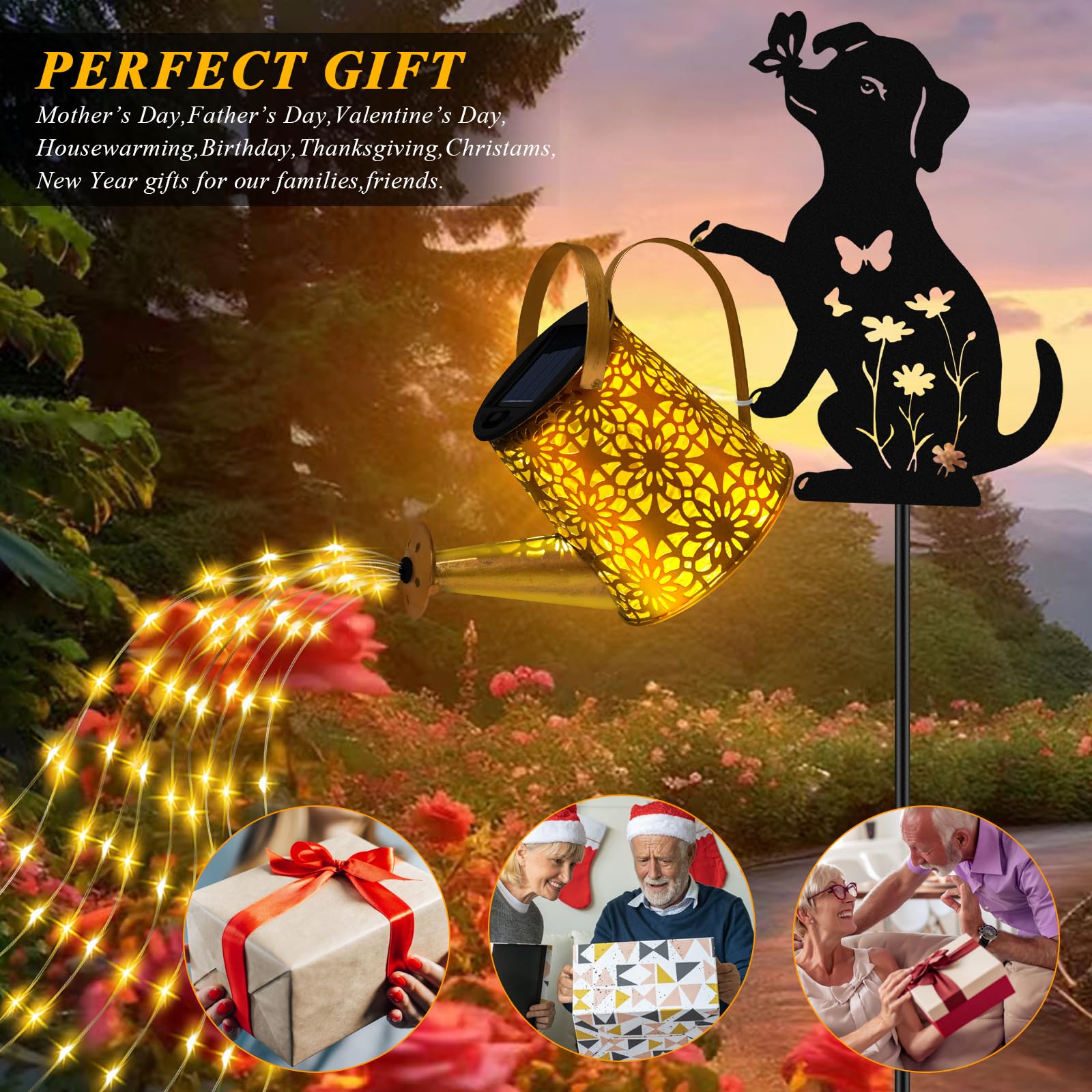 Ostritec IP65 weatherproof garden lights withstand rain, snow