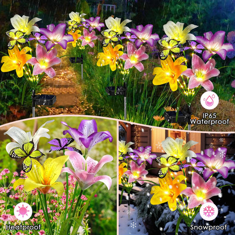 Ostritec solar lilies with bendable stems for creative layouts