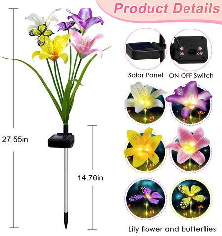 Ostritec waterproof decor lilies endure outdoor weather