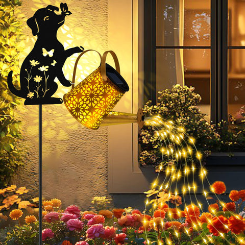 Ostritec waterproof metal garden decor lights brighten paths and beds year-round