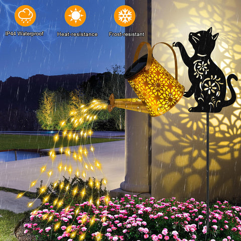 ostritec waterproof metal garden decor adds durable weatherproof glow