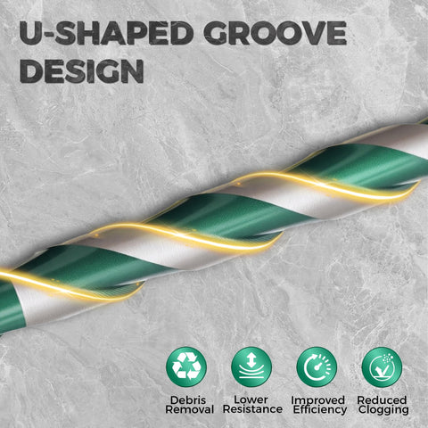 OSTTE 1/4-inch hex shank enables secure chuck grip and quick swaps.