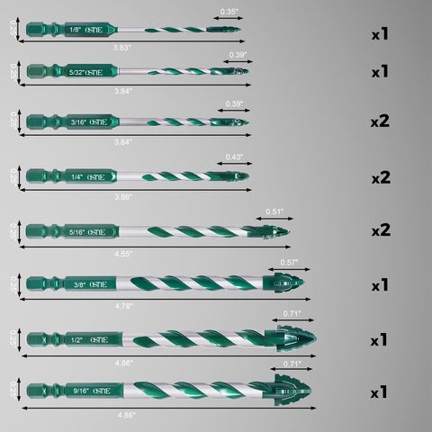 OSTTE YG6X carbide bits with high hardness and heat resistance.