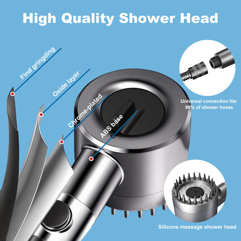 OTAVILEM easy-installation bracket fits standard shower arms quickly