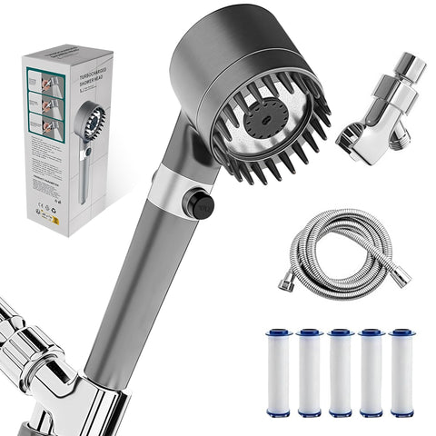 OTAVILEM handheld filtered shower head for powerful high-pressure spray and full-body coverage