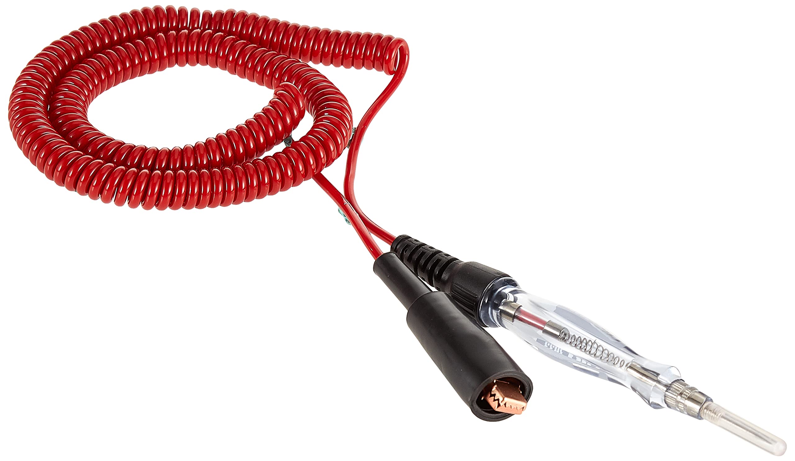 OTC 3633 Mini-Coil Cord Tester in use identifying shorts in automotive wiring.