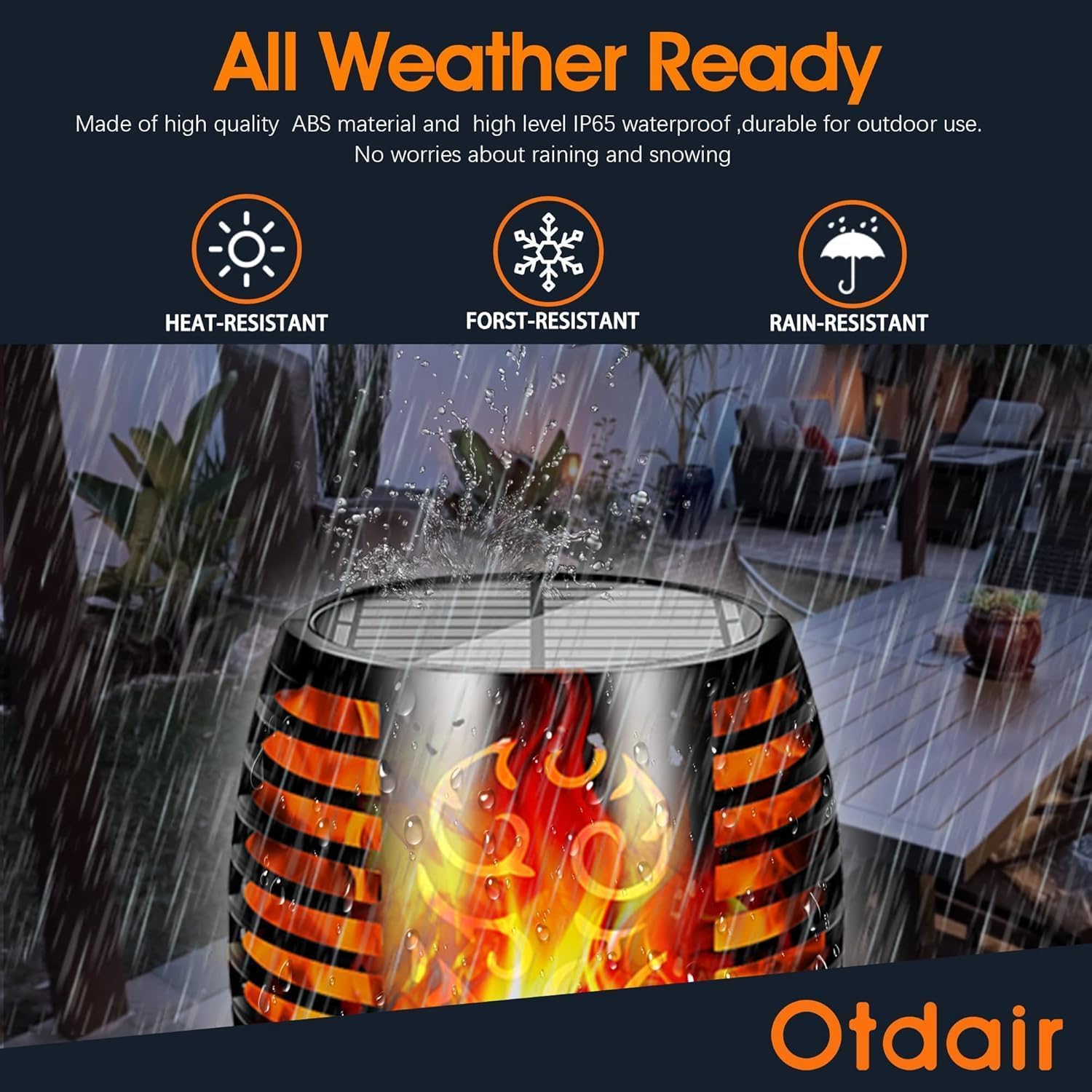 Otdair 43-inch tiki torch lights the path and yard
