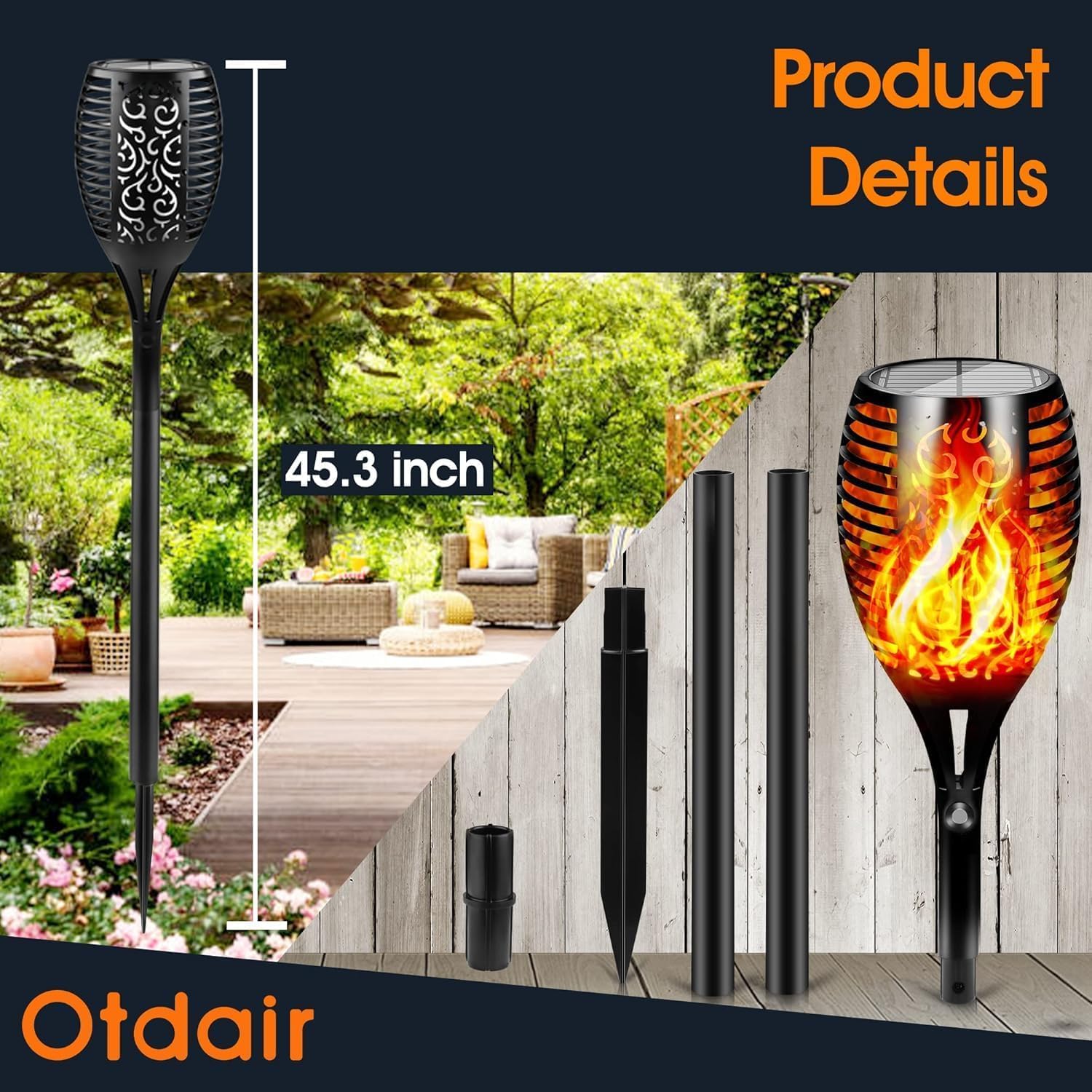 Otdair garden party ambiance torch enhances outdoor events
