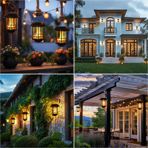 Otdair front-door decor lantern adding welcoming exterior light