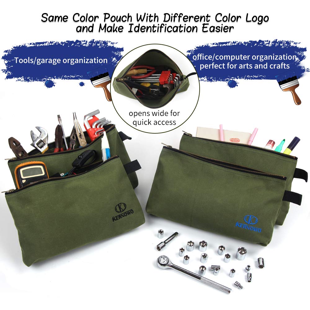 Heavy-duty 20oz canvas with brass zipper resists wear in daily use