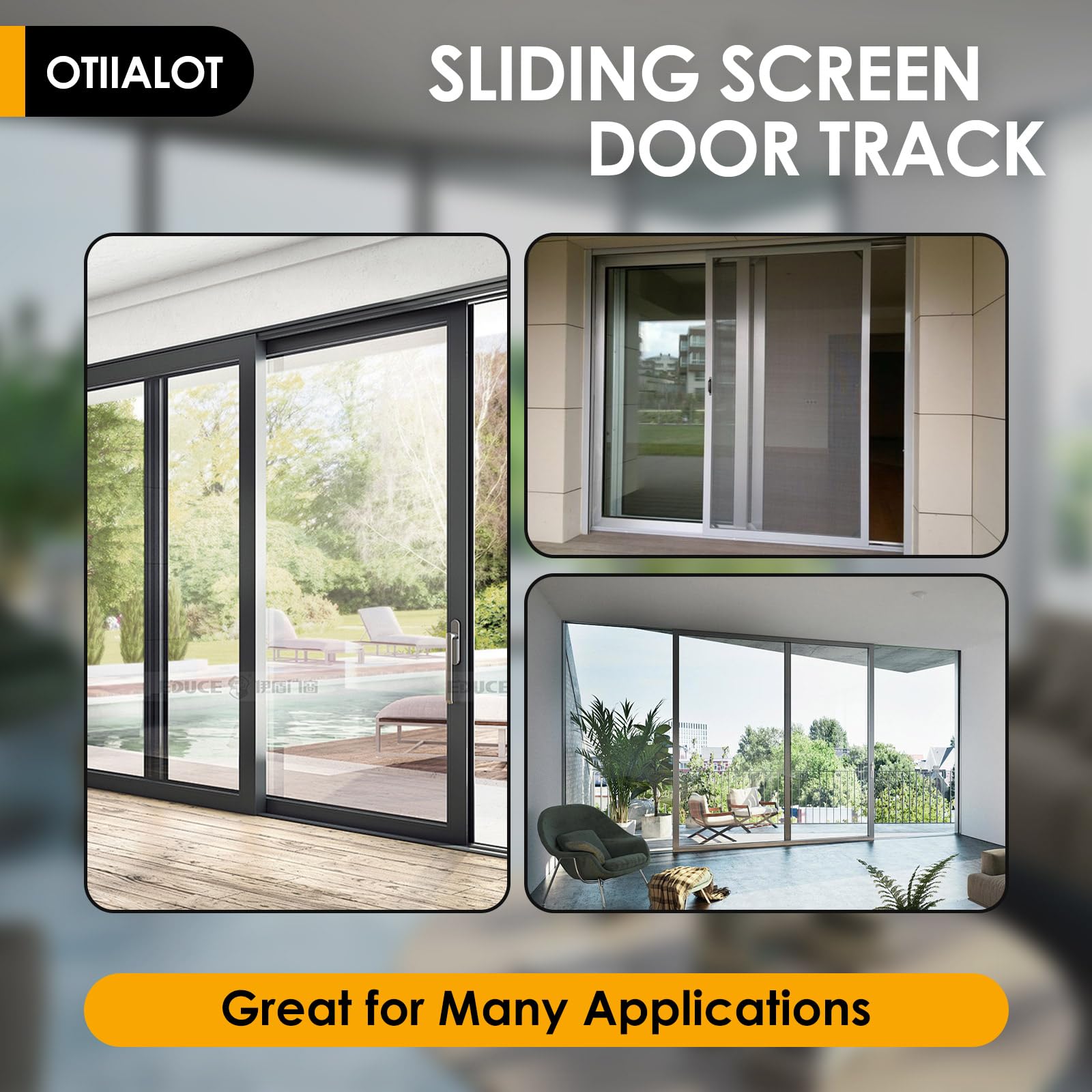 OTIIALOT easy install track for quick DIY replacement