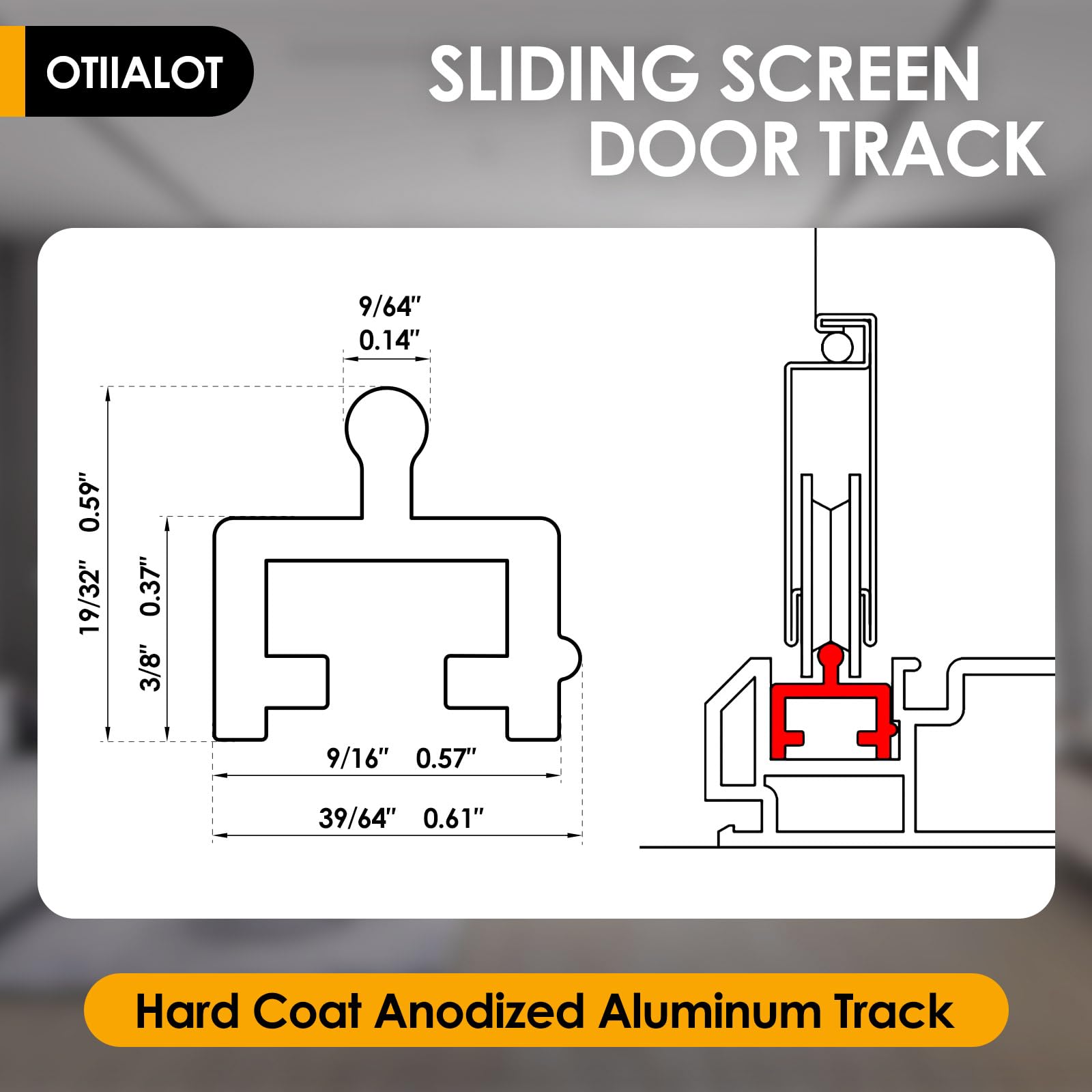 OTIIALOT hard coat anodized track resists wear and corrosion