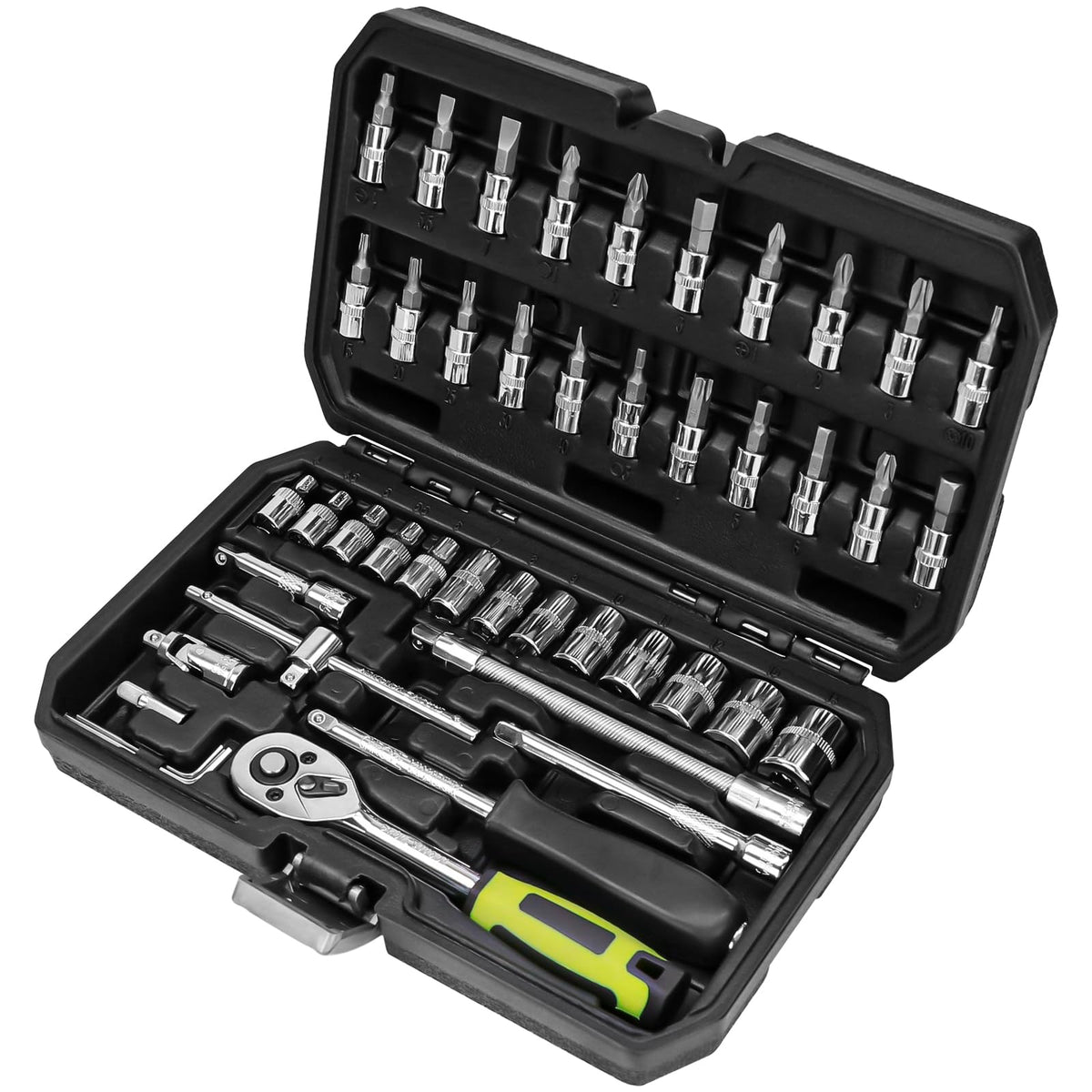 OTLOOMTBT 46-piece socket ratchet set with drive for auto repairs