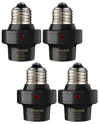 otnofok light sensor socket dusk-to-dawn for porch lighting