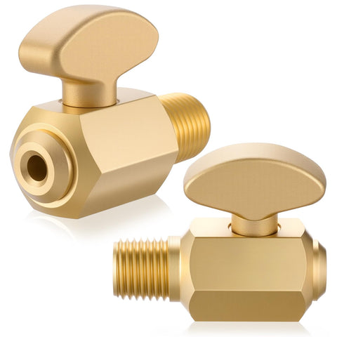 Otoolling 2-pack brass air tank drain valves with 1/4in NPT threads, drains moisture.
