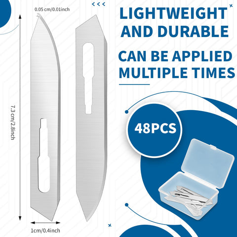 Otoolling blades with compact dimensions suitable for quick knife replacements