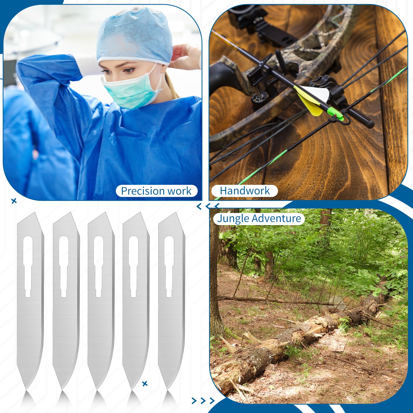 Otoolling 48 blade set supports quick field replacements