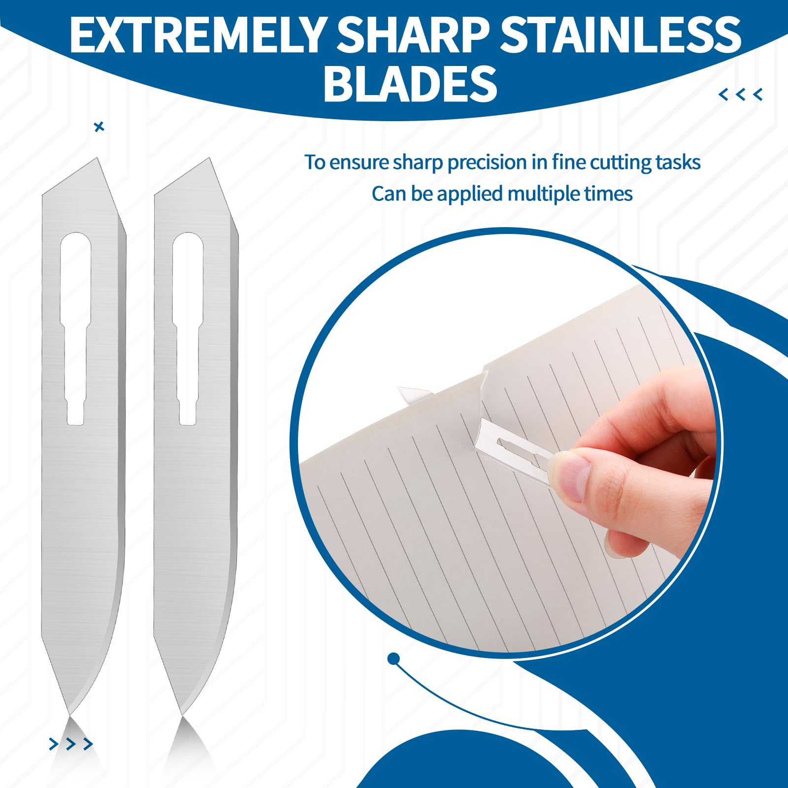 Otoolling surgical grade stainless steel blades deliver sharp precision