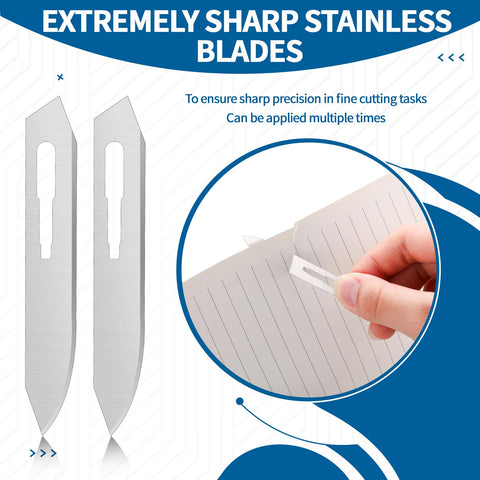 Otoolling surgical grade stainless steel blades deliver sharp precision