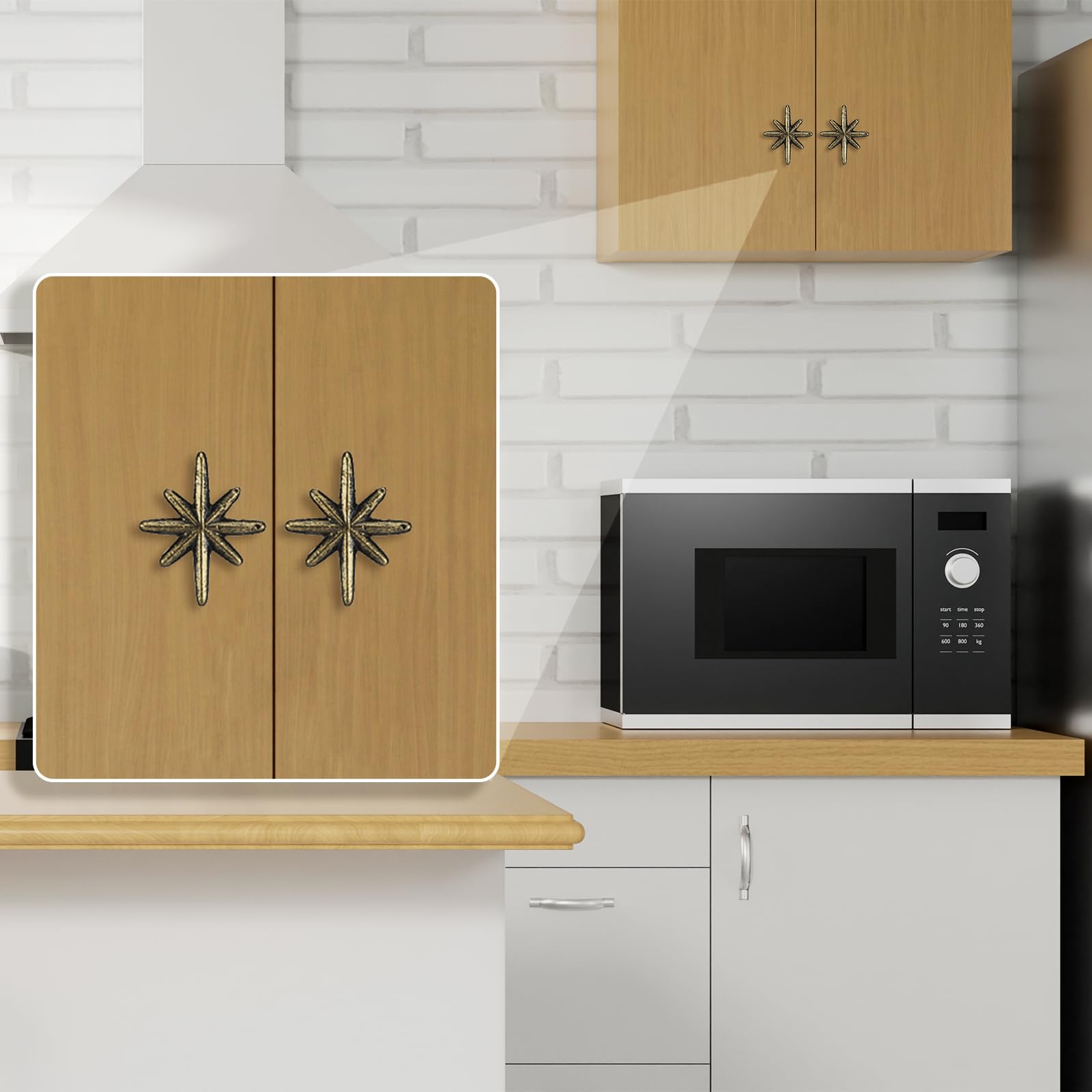 Otoolling included screws for easy installation and quick decor update