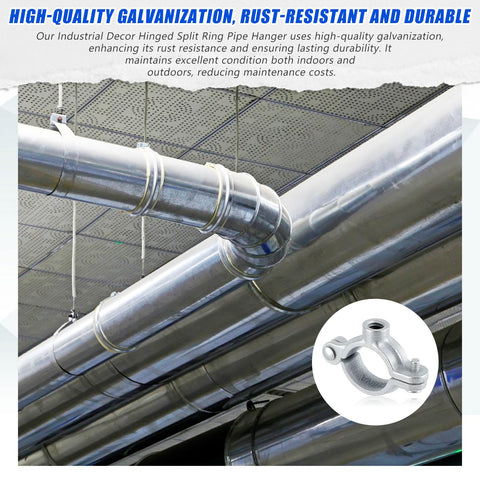 Otoolling pipe hanger for industrial decor and crafts.