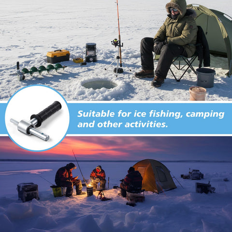 Otoolling non-rotating rubber-coated handle keeps hands warm and secure