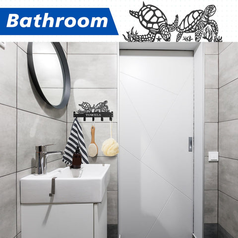 Versatile use: towels, coats, and bags on the over-the-door hook