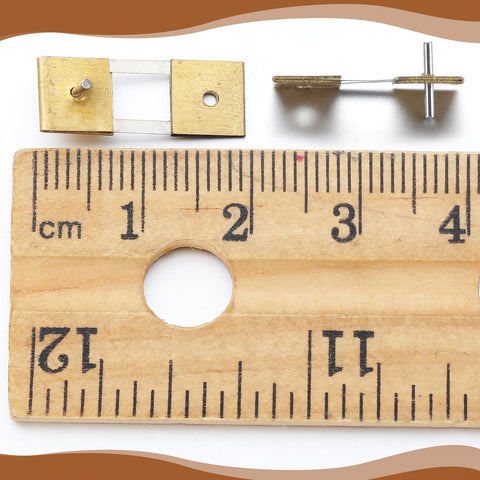 Otoolling silver pendulum suspension spring securely fits grandfather clocks