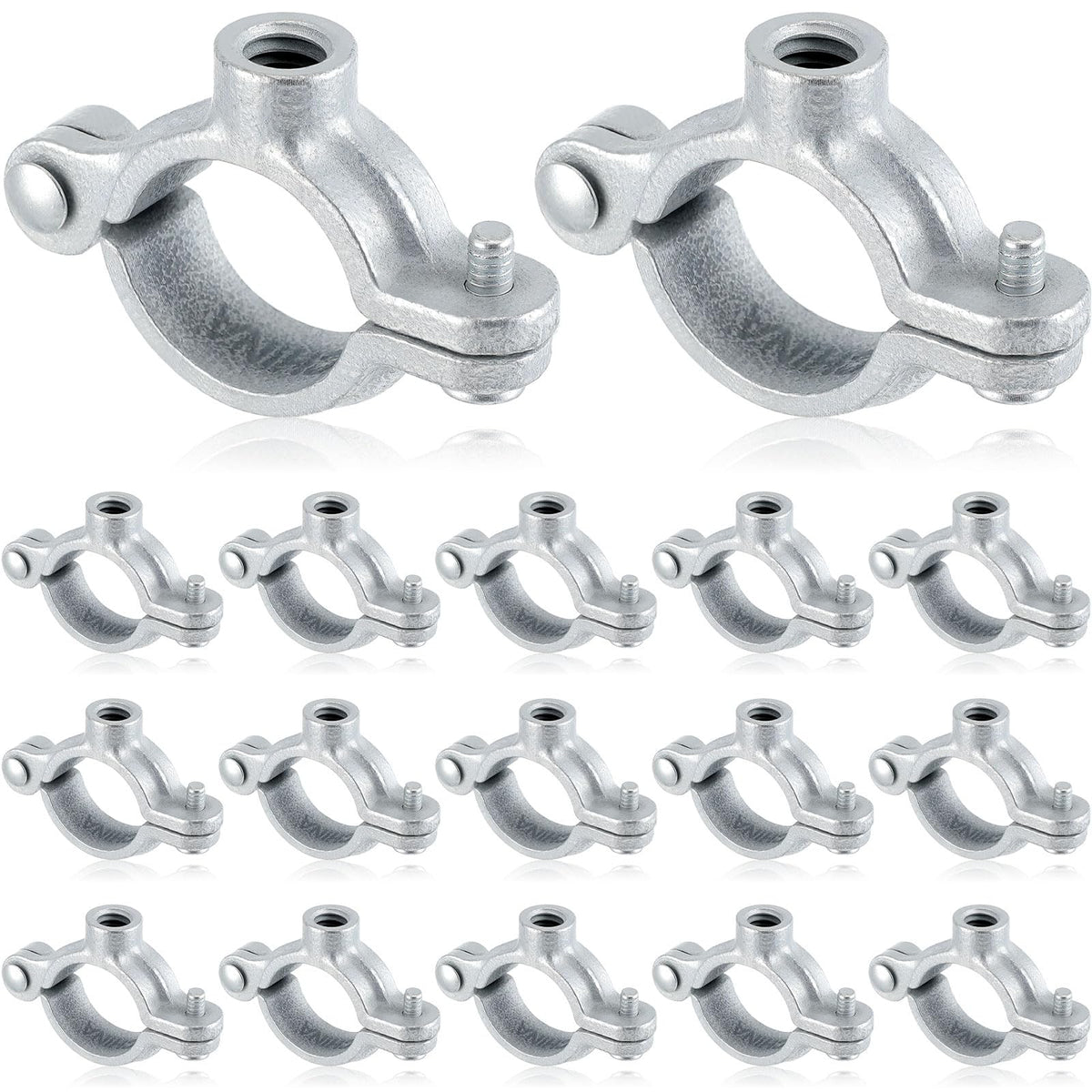 Otoolling split-ring pipe hanger, 3/4 in, for quieter pipe suspensions.