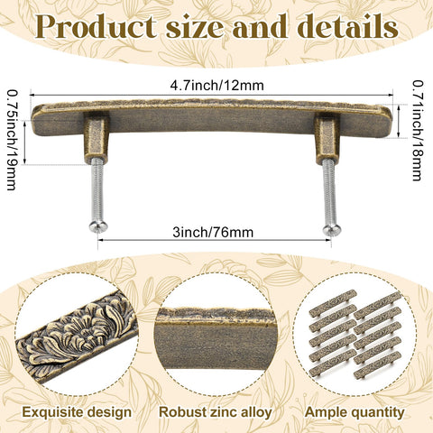 Otoolling zinc alloy solid construction ensures durable cabinet hardware.