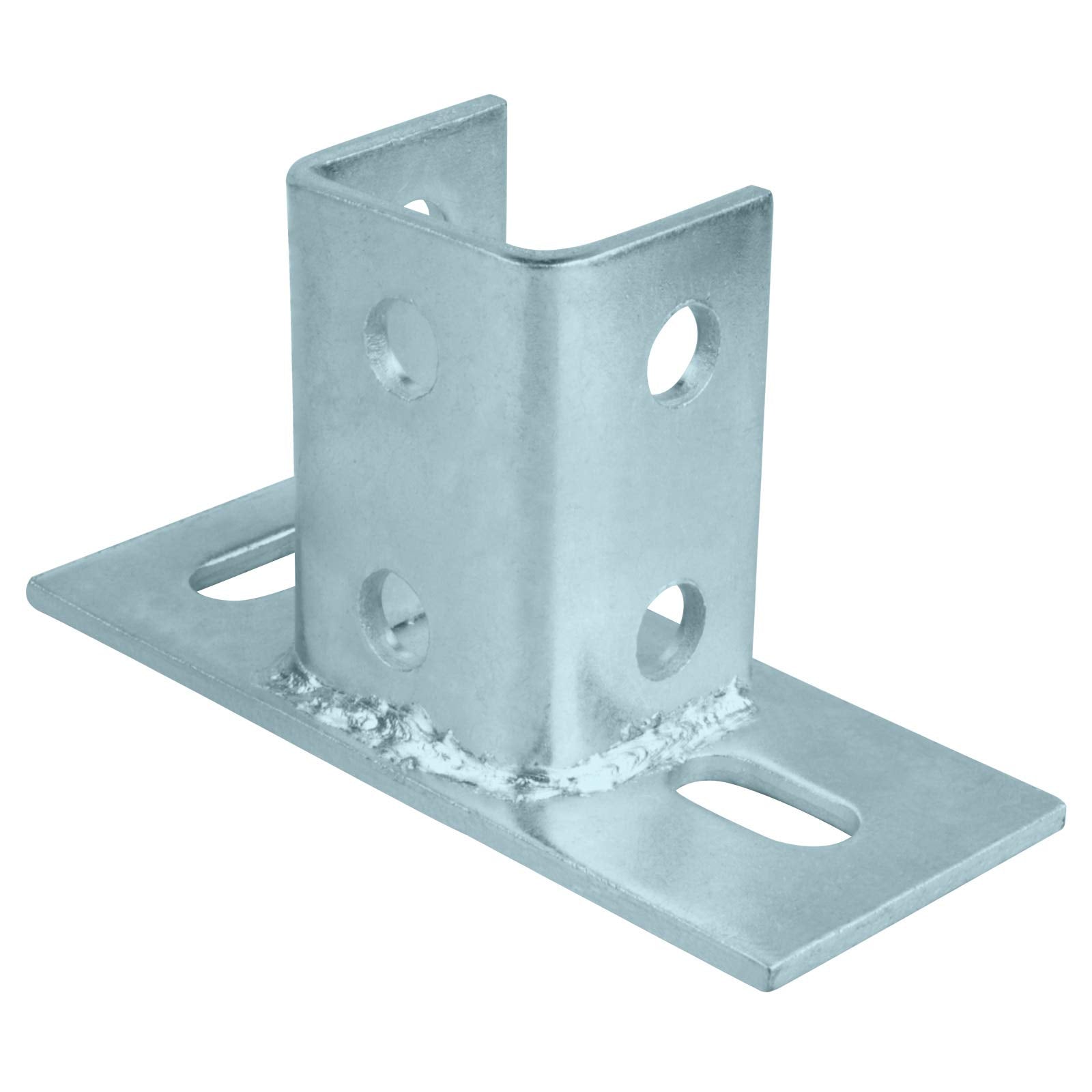 OTTFF 4 Pack U Post Base base and post dimensions 6 by 2-1/4 inches and 1-5/8 by 1-5/8 inches