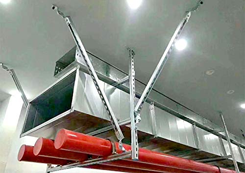 OTTFF 4 Pack U Post Base installation use demonstrates floor level mounting on 1-5/8 inch channels